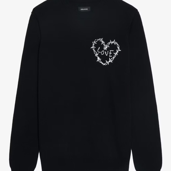 Zadig & Voltaire Kendy Embroidered Cashmere Sweater - Picture 4 of 5